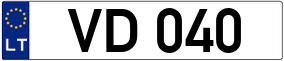 Trailer License Plate